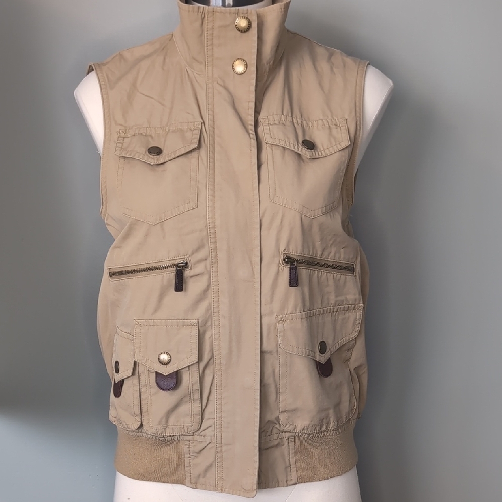 Ralph Lauren Tan Utility Vest, Sz MP.